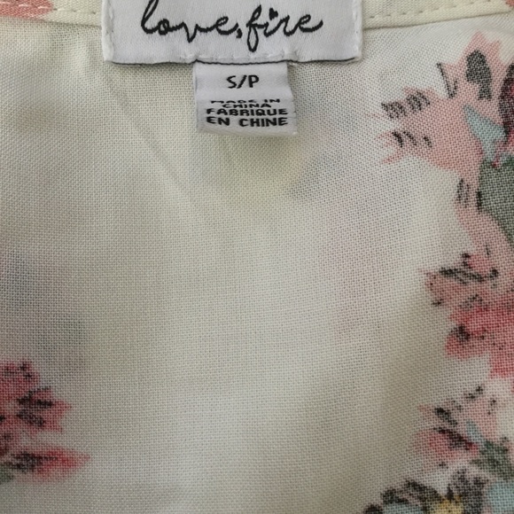 Love, Fire Floral Drop Neck Blouse - Picture 6 of 6